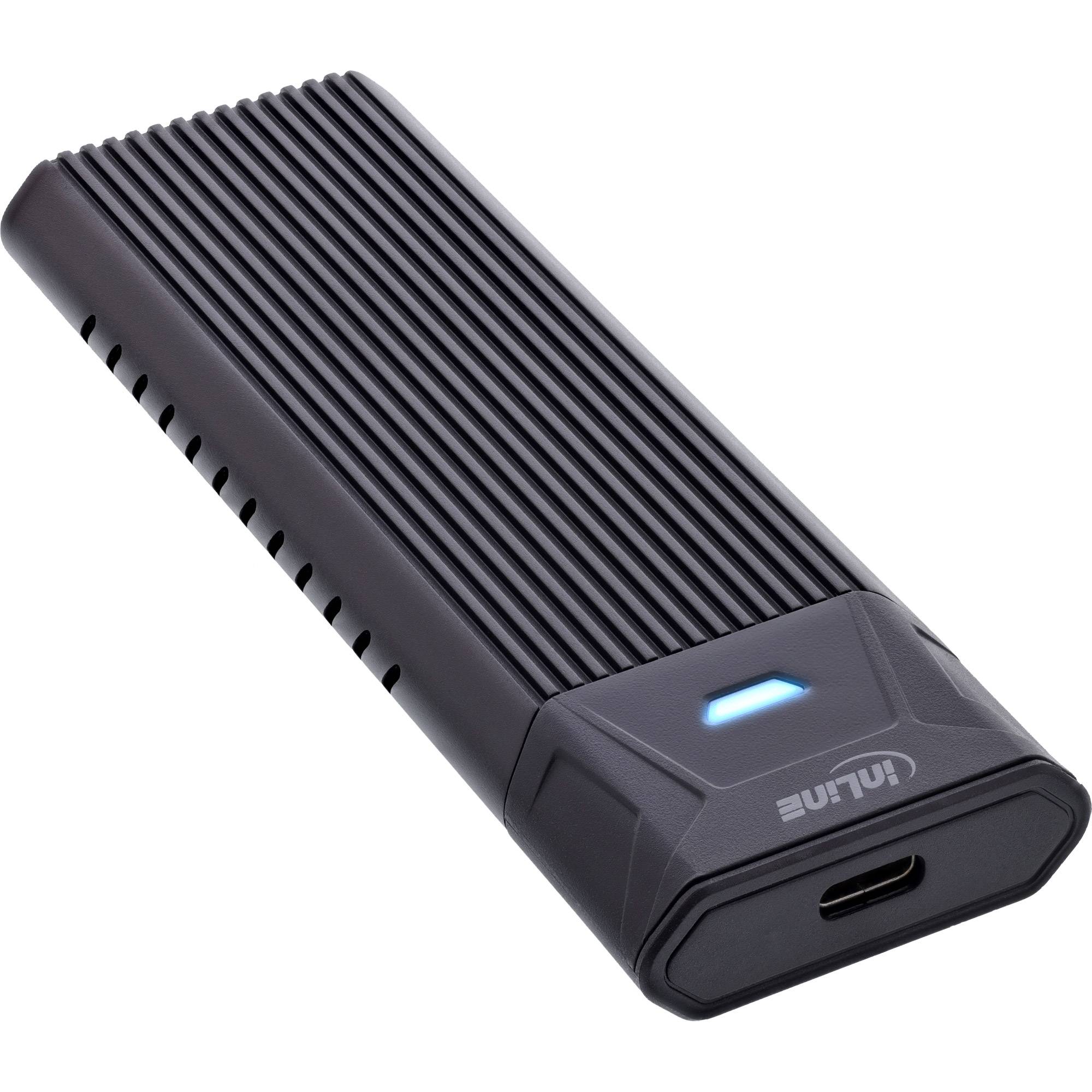 INLINE - USB3.2 Gen.2 USB-C zu M.2 SSD (PCIe NVMe & SATA) Gehäuse