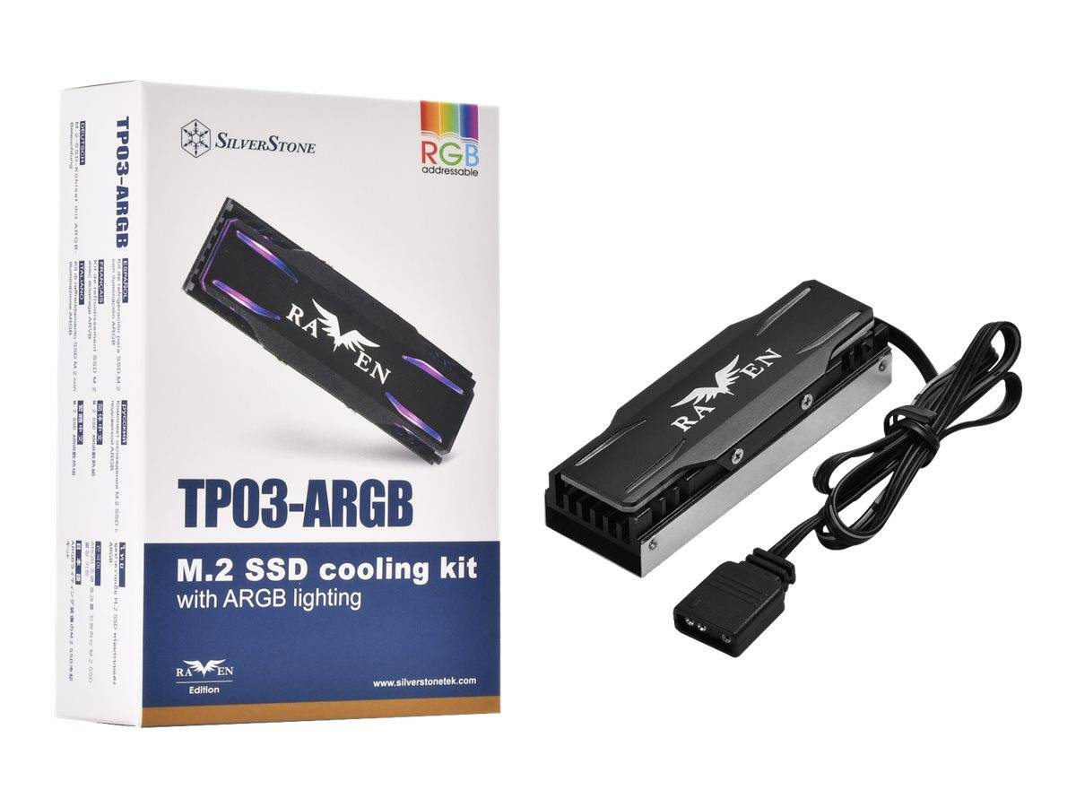 SilverStone TP03-ARGB - Solid State Drive Kühlkörper