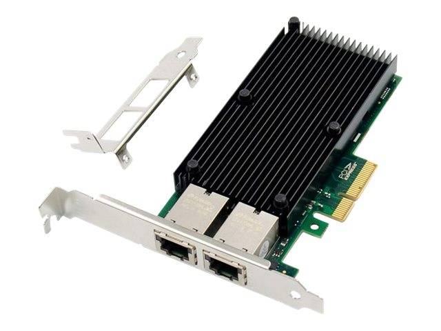 MicroConnect Netzwerkadapter - PCIe 3.0 x410 Gigabit Ethernet x 2 - Schwarz -