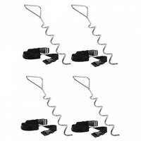 Hudora Trampoline anchors - Trampolin-Verankerungs-Set - Schwarz - Silber - Stahl - 25 mm - 170 cm