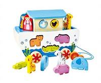 Hape Toys Pull Along Noah's Ark - Junge/Mädchen - 12 Monat( e) - 4 Rad/Räder - Mehrfarben