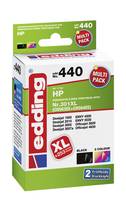 EDDING EDD-440 - Tinte auf Pigmentbasis - Multipack - 1x21 ml - 1x16 ml - HP