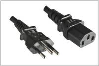 Microconnect PE010418BRAZIL, 2,1 m, C13-Koppler, H05VV-F, 250 V, 10 A