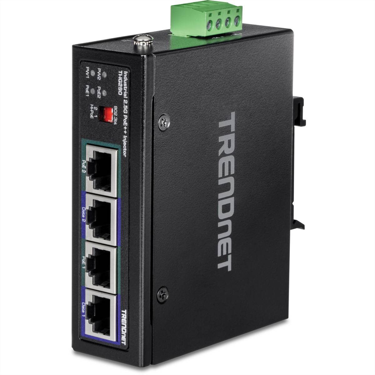 TRENDnet TI-IG290 PoE Injector, 95W 2-Port Industrial 2.5G PoE