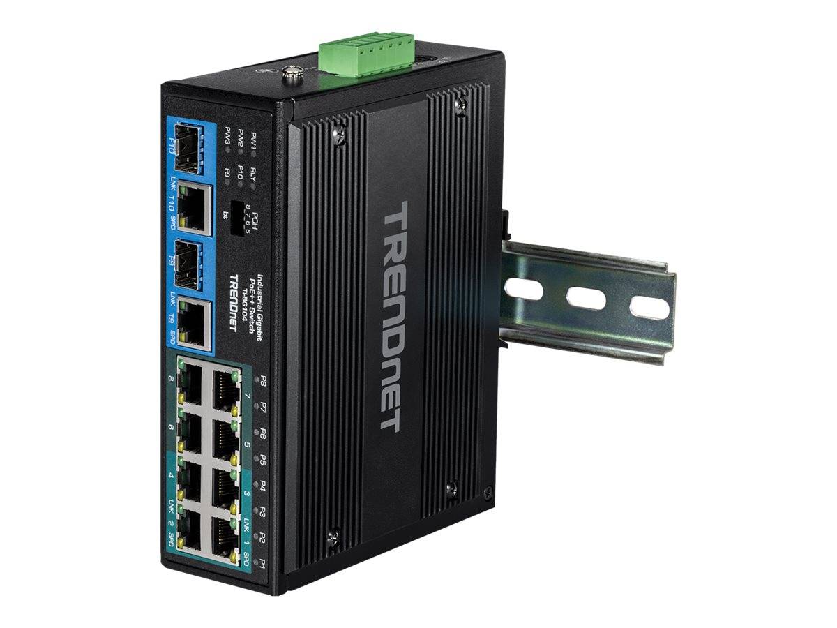 TRENDnet TI-BG104 - Switch - industriell - unmanaged - 4 x 10/100/1000 (PoE++)