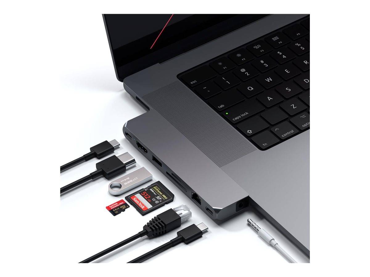 Satechi Pro Hub Max - Dockingstation - USB-Cx 2 - HDMI - USB4 - 1GbE