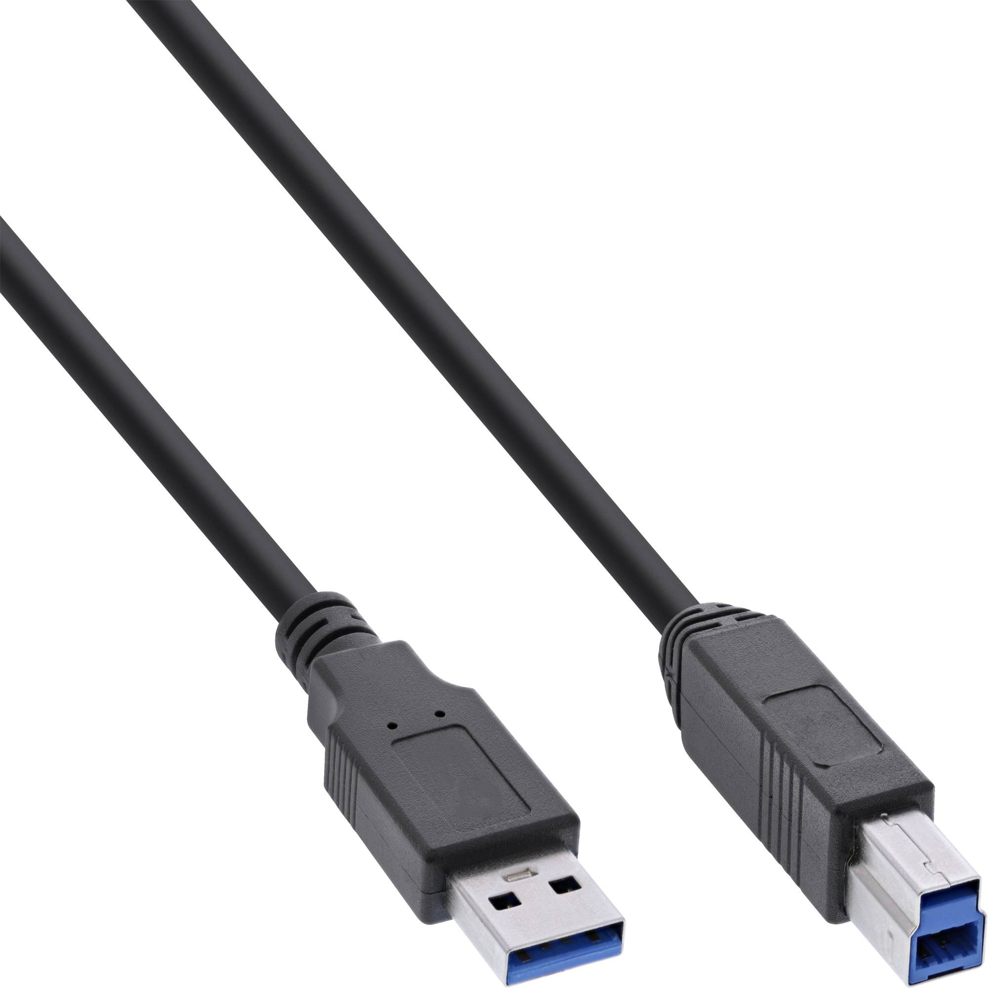 INLINE - USB 3.0 Hub - 7 Port - Aluminiumgehäuse - schwarz - mit 2,5A Netzteil