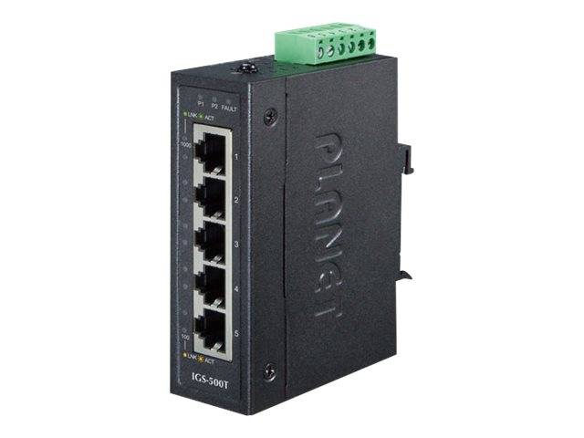 PLANET IGS-500T - Switch - unmanaged - 5 x 10/100/1000