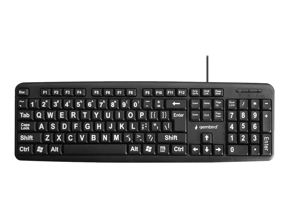 Gembird KB-US-103 - Tastatur - USB - QWERTY - USA