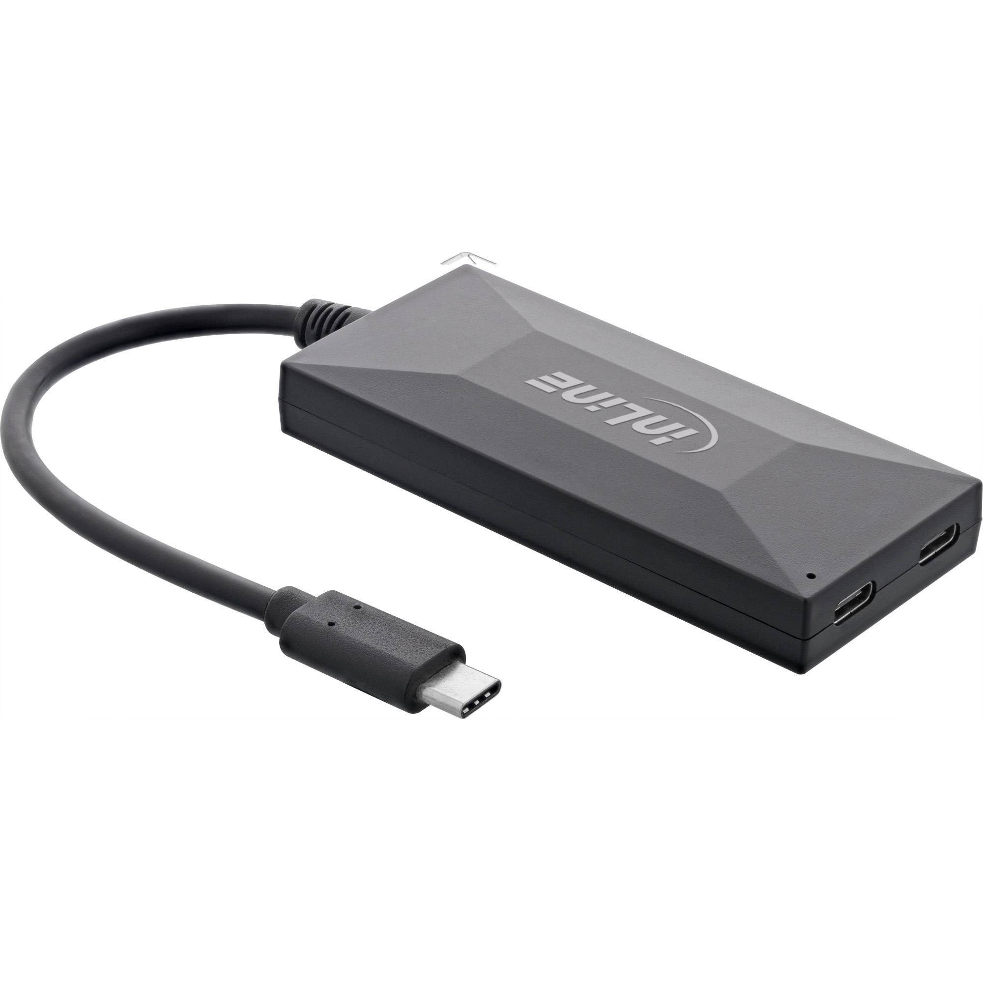 INLINE - USB 3.2 Gen.1 Hub - USB-C zu 2 Port USB-C und 3 Port USB-A - ohne PSU