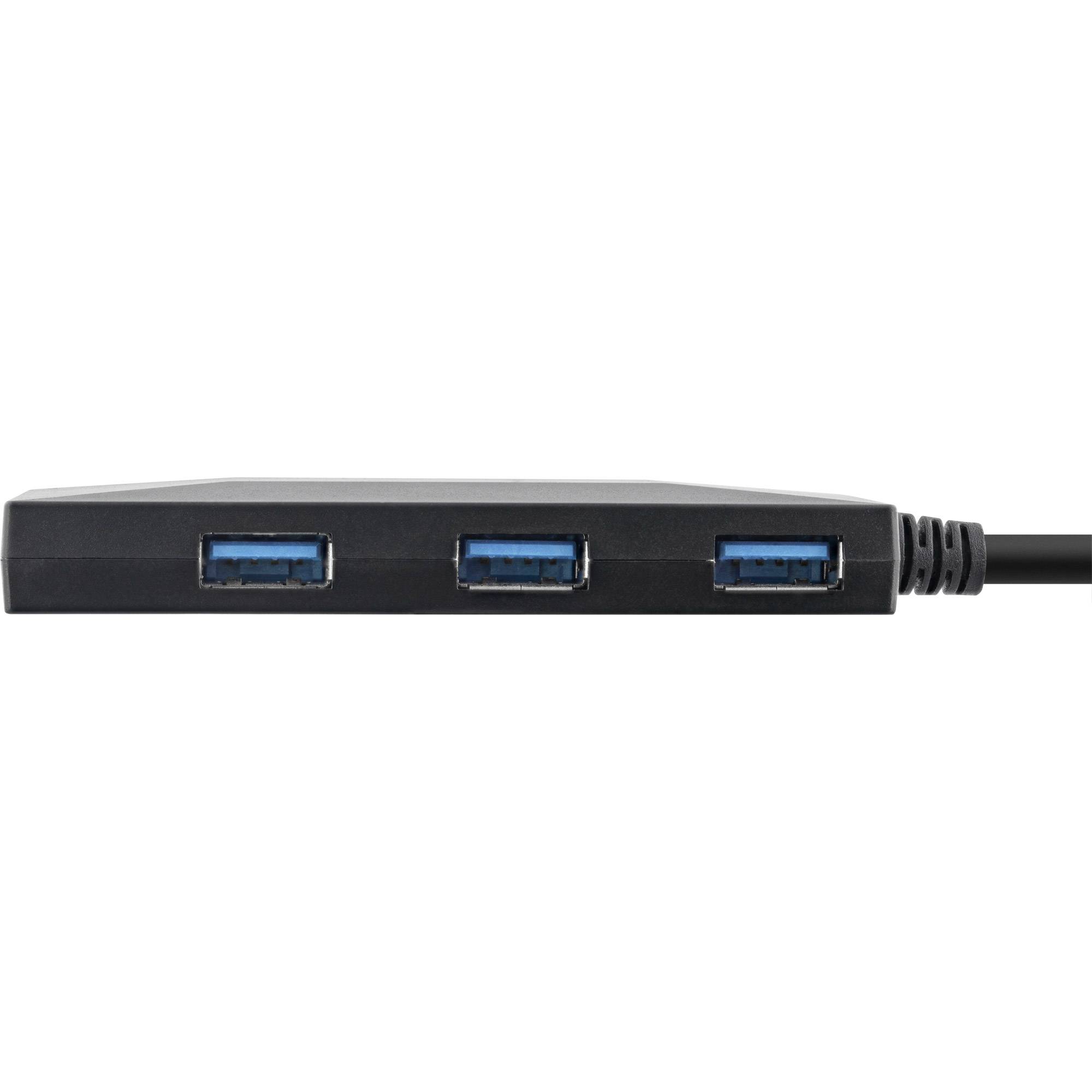 INLINE - USB 3.2 Gen.1 Hub - USB-C zu 2 Port USB-C und 3 Port USB-A - ohne PSU