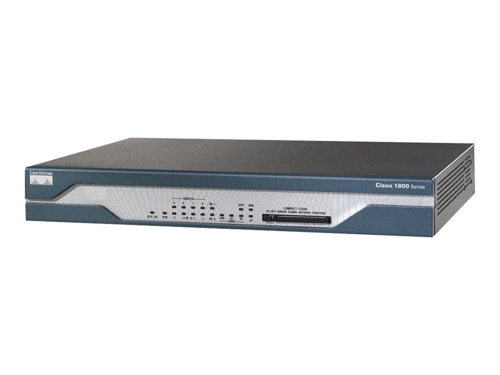 Cisco 1802 - Router - DSL-Modem - 8-Port-SwitchWAN-Ports: 3 - wiederhergestellt