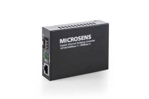 Microsens MS400249 Gigabit SFP Ethernet Medienkonverter mit Bridging-Funktion