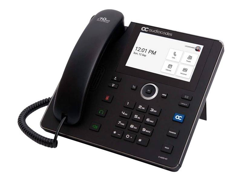 AudioCodes C455HD - VoIP-Telefon - mit Bluetooth-Schnittstelle mit Rufnummernanzeige