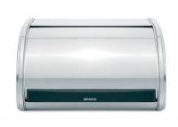 Silberner, wandmontierter Papierhandtuchspender mit dunklem Sichtfenster unten.