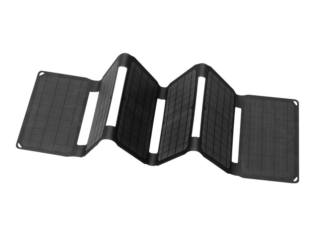 Sandberg - Solarladegerät - 40 Watt - 3 A - QC 3.0 - 3 Ausgabeanschlussstellen (USB, 24 pin USB-C, Gleichstromstecker 5,