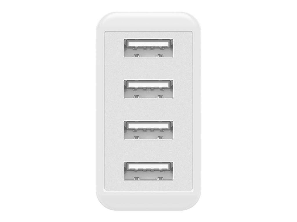 WENTRONIC - goobay - Netzteil - 30 Watt - 3 A - 4 Ausgabeanschlussstellen (4 x USB)