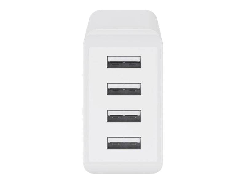 Goobay Netzteil - 30 Watt - 3 A - 4 Ausgabeanschlussstellen (4 x USB)