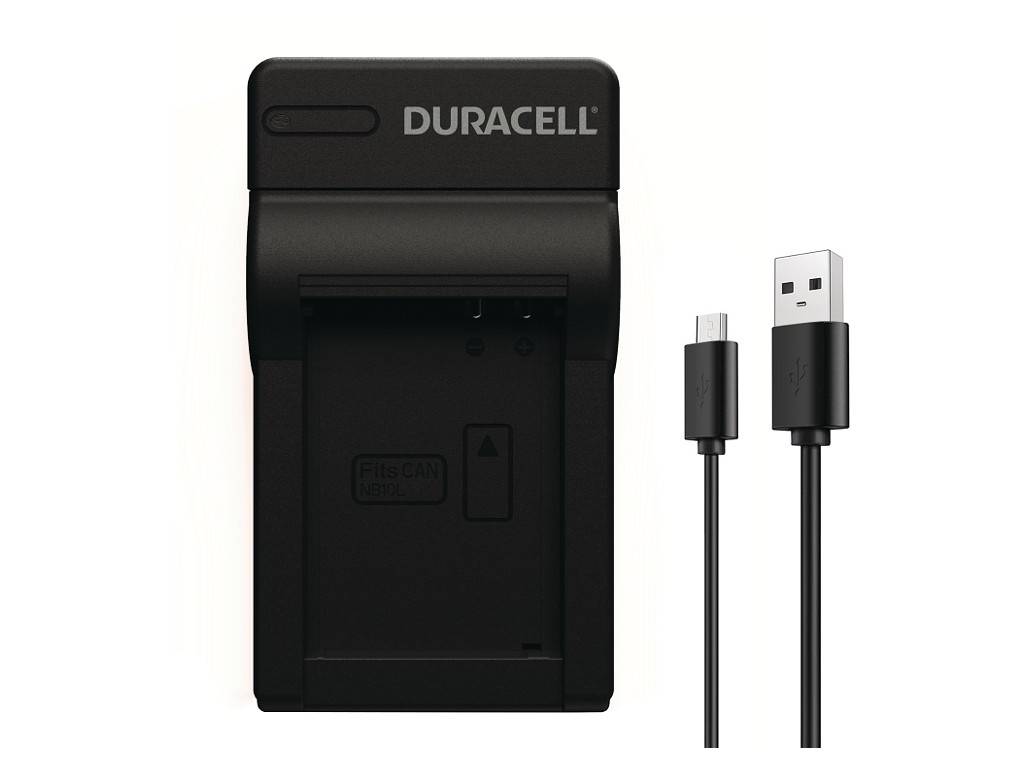 Duracell DRC5908, USB, Canon NB-10L, Schwarz, Indoor Batterieladegerät, 5 V, 5 V