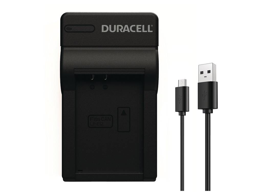 Duracell DRC5911, USB, Canon LP-E12, Schwarz, Indoor Batterieladegerät, 5 V, 5 V