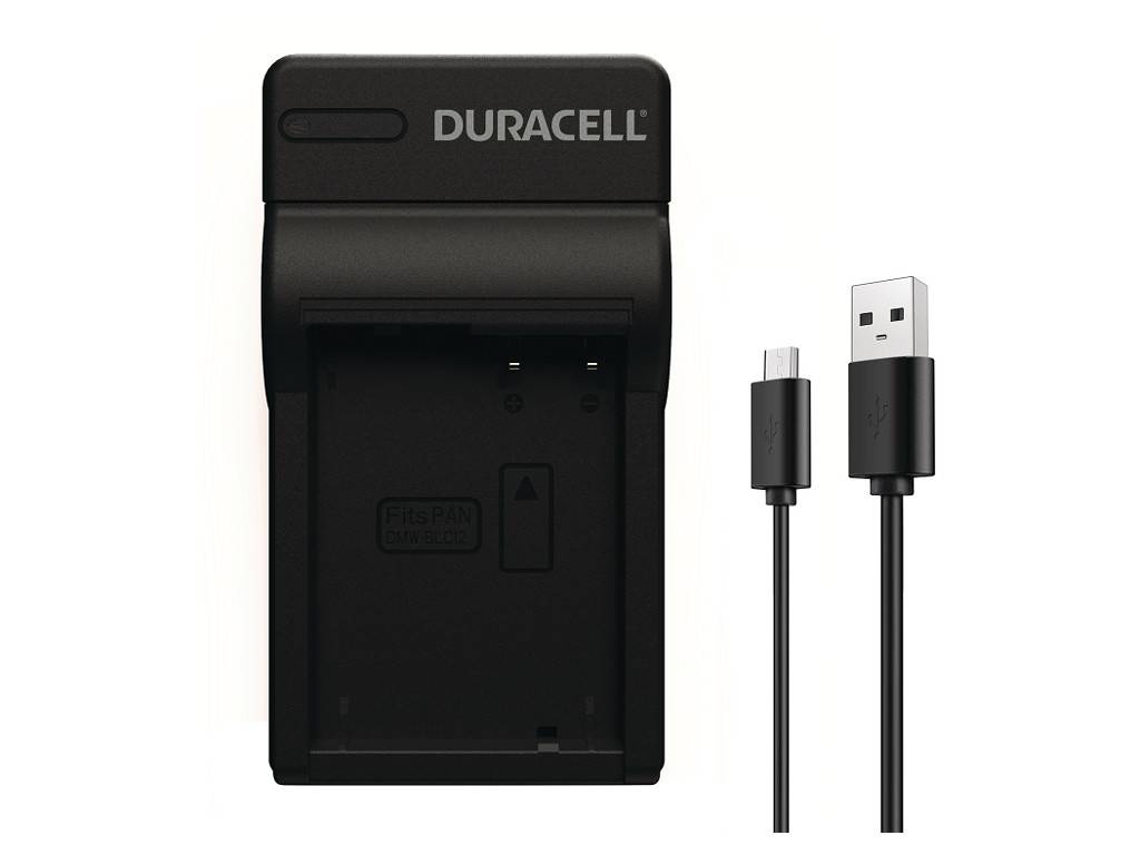 Duracell DRP5957, USB, Panasonic DMW-BLC12, Schwarz, Indoor Batterieladegerät, 5 V, 5 V