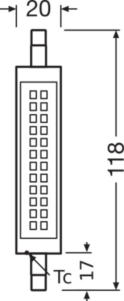 Diagramm eines Verbindungsstücks mit mehreren quadratischen Anschlüssen, rechts mit '118' beschriftet.