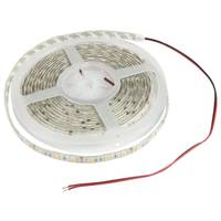Aufgerollte LED-Lichtstreifenrolle mit roten und schwarzen Stromkabeln