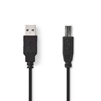 Nedis USB-Kabel| USB 2.0| USB-A Stecker| USB-B| 480 Mbps| Vernickelt| 2.00 m - Kabel - Digital/Daten