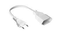 Good Connections P0300-W050 - 5 m - Netzstecker Typ C - H03VVH2-F2 - 250 V - Eur