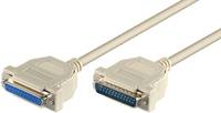 MicroConnect - Serielles / paralleles Kabel - DB-25 (M)