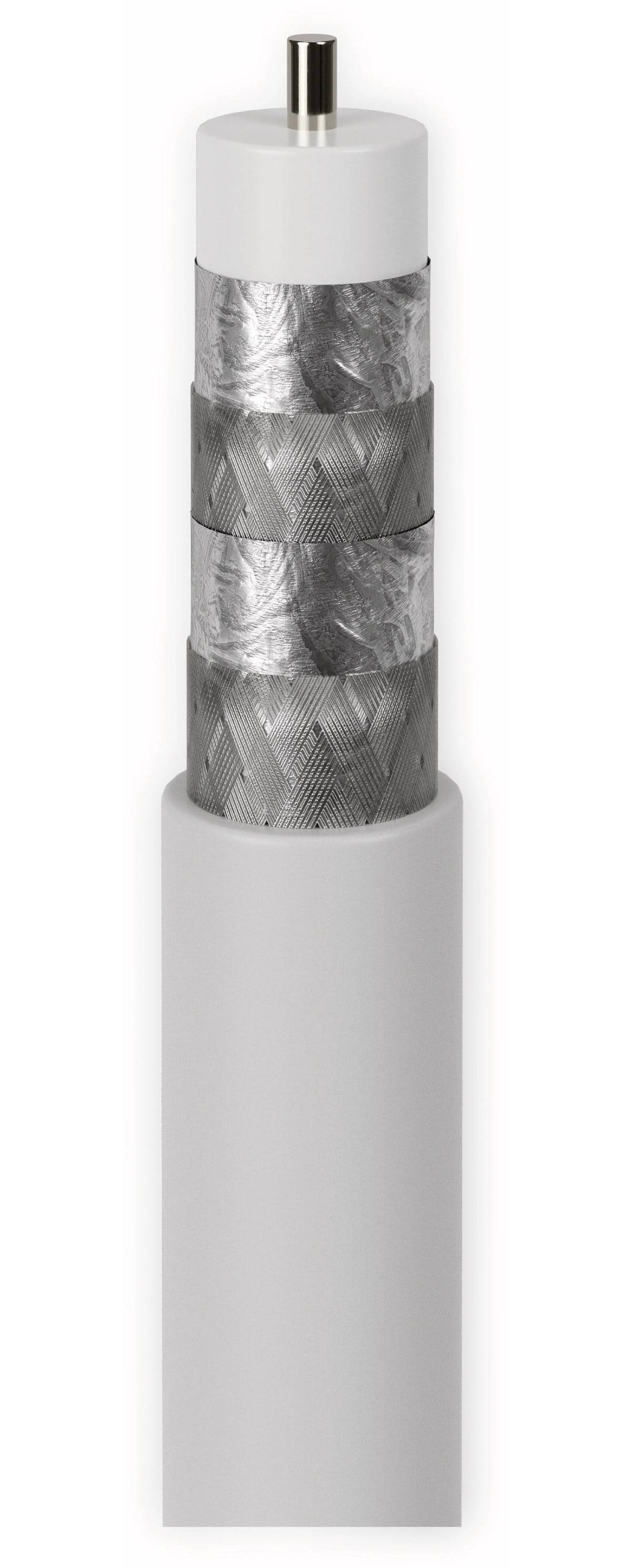 GOOBAY Koaxialkabel 49761, 20 m, weiß, 7,2 mm, CCS, 120 dB