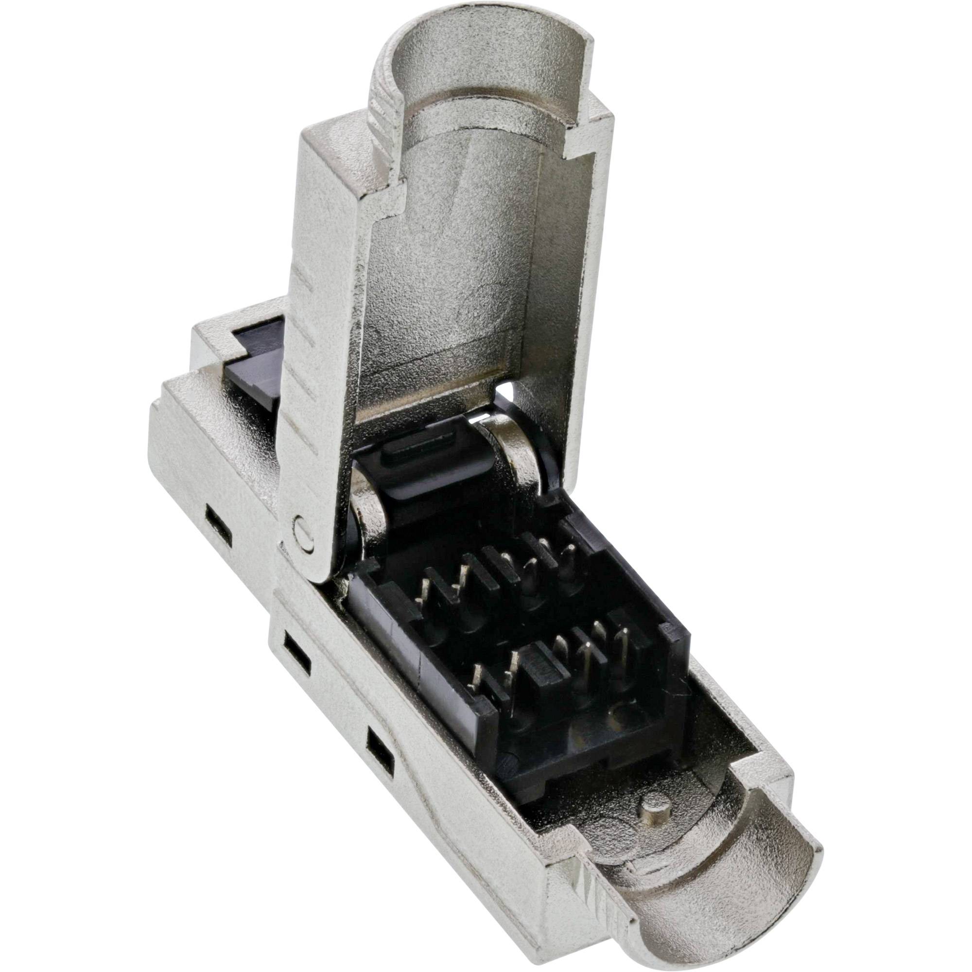 INLINE - RJ45 Stecker Cat.6A 500MHz - feldkonfektionierbar - geschirmt - Schraubv.