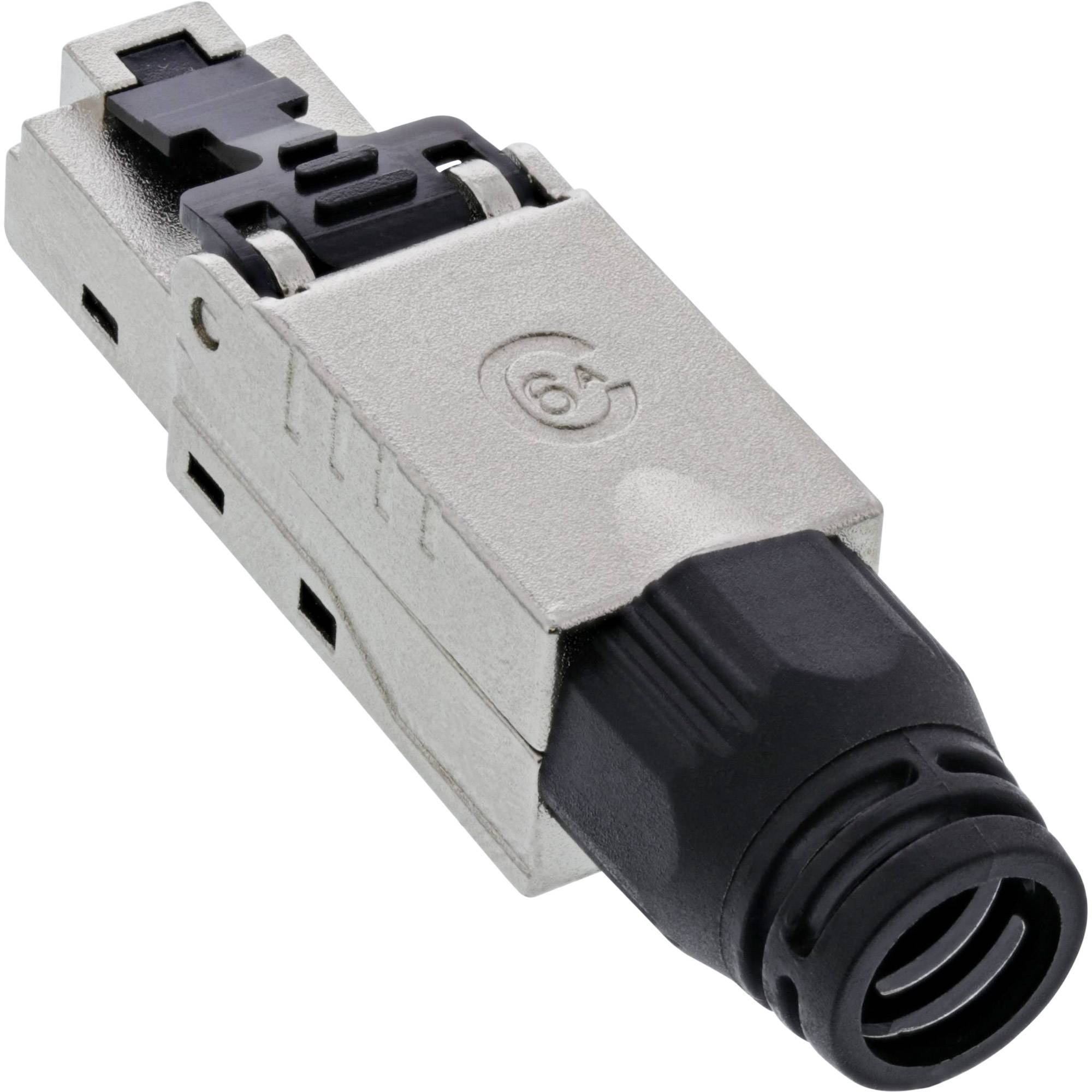 INLINE - RJ45 Stecker Cat.6A 500MHz - feldkonfektionierbar - geschirmt - Schraubv.