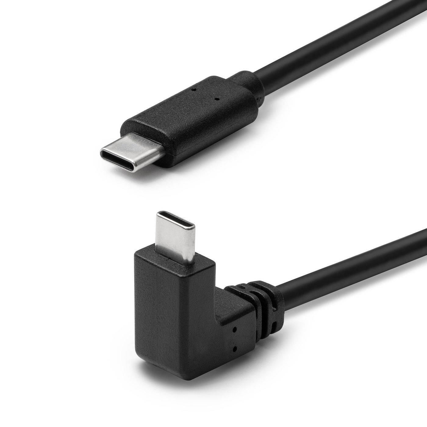 USB-C Kabel 3m, 3.2 Gen2, ein Ende gewinkelt 60W 10Gbps