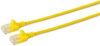 MicroConnect W125628025 - 2 m - Cat6a - U/UTP (UTP) - RJ-45 - RJ-45 - Gelb