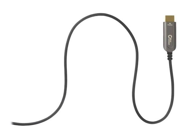 MicroConnect Premium - Adapterkabel - DisplayPort männlich zu HDMI männlich - 10 m - Hybrid Kupfer/Kohlefaser - Schwarz