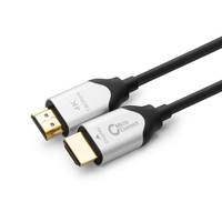 MicroConnect Premium - HDMI-Kabel mit Ethernet - HDMI männlich zu HDMI männlich - 50 m - Hybrid Kupfer/Kohlefaser - Schw