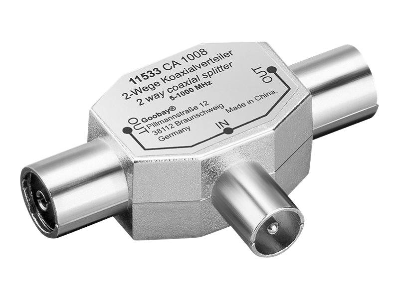 Wentronic goobay - RF-Splitter - Koaxial Adapter