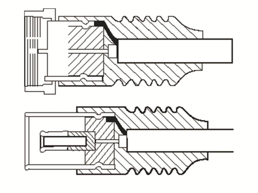 GOOBAY SAT-Antennenanschlusskabel F-Stecker/Koaxkupplung, weiß, 2,5 m