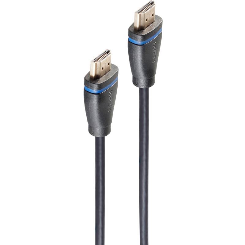 Zwei HDMI-Kabel mit Steckern auf einfach weißem Hintergrund.
