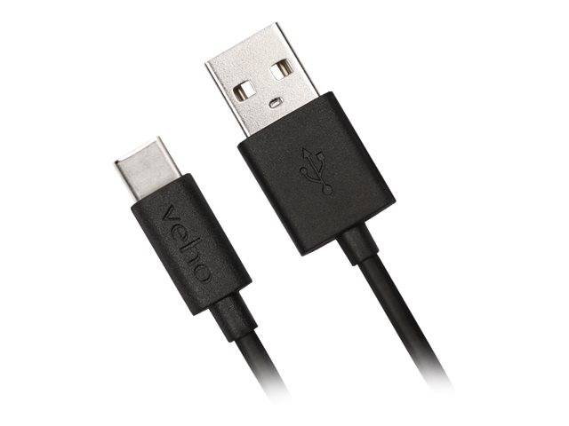 Veho Pebble - USB-Kabel - USB Typ A (M) zu USB-C (M)USB 3.0 - 1 m - Schwarz