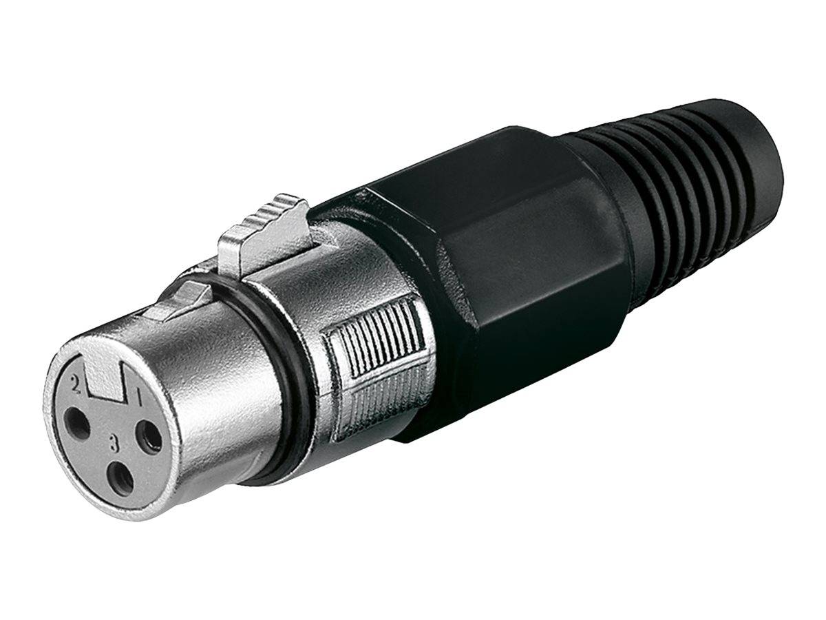 WENTRONIC - goobay - Audio-Stecker - XLR3 weiblich Verriegelung