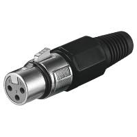 WENTRONIC - goobay - Audio-Stecker - XLR3 weiblich Verriegelung