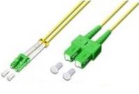 Lightwin High Quality Duplex LWL Patchkabel, SM, LC/APC - SC/APC