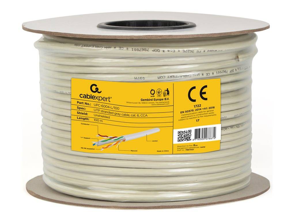 Gembird - Bulkkabel - 100 m - UTP - CAT 6 - verseilt