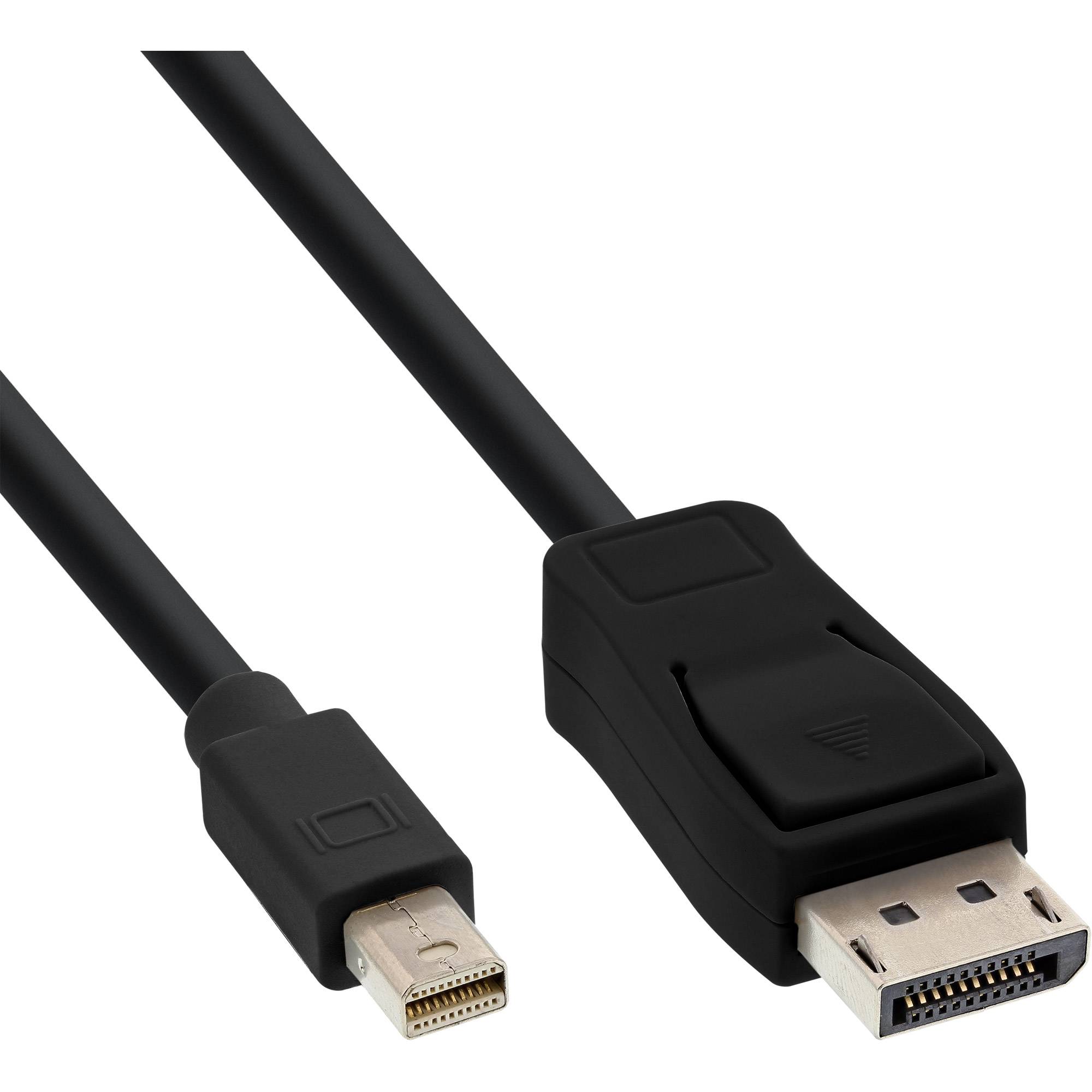 INLINE - Mini DisplayPort zu DisplayPort Kabel - schwarz - 5m