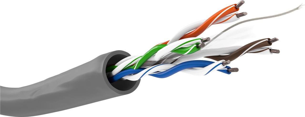 goobay CAT 6 Netzwerkkabel U/UTP AWG 23/1 grau 305 m
