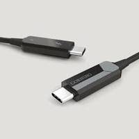 Corning AOC-CCU6JPN015M20, USB C, USB C, 15 m, Schwarz, 40 Gbit/s, Faseroptik
