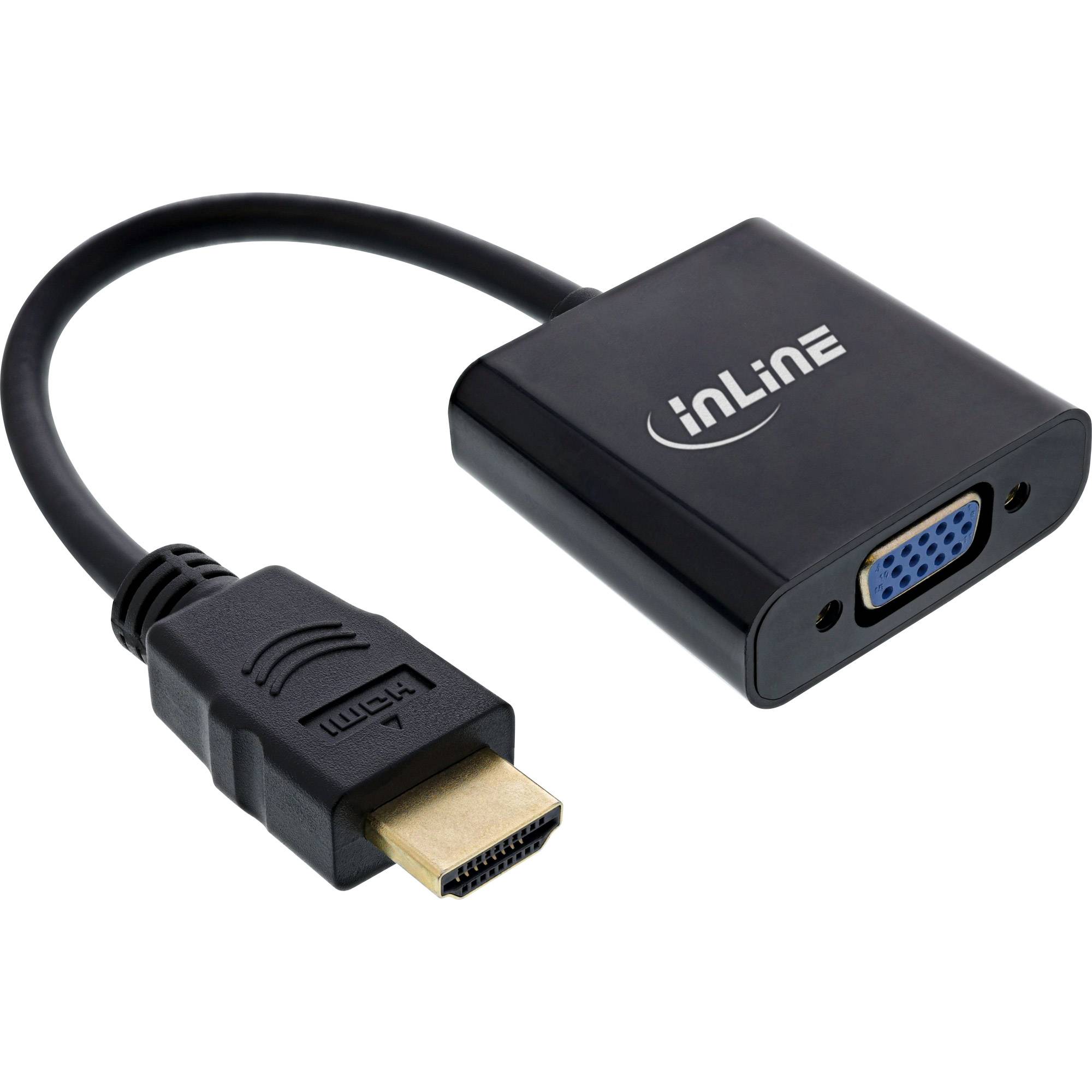 InLine® Cavo convertitore da HDMI a VGA, con audio