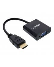 InLine Dongle Konverter HDMI zu VGA mit Audio Eingang Ausgang und Stereo Audio/Multimedia Digital/Daten Digital/Display/Video Video/Analog 0,15